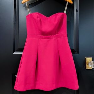 NWT Pink Strapless Sweetheart Mini Dress